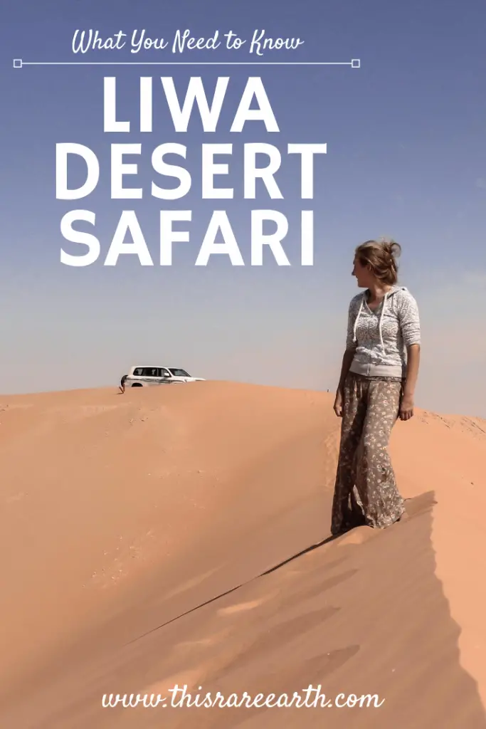 Pinterest pin for Liwa Desert Safari