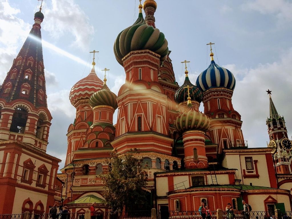 St. Basil's Cathedral in Russia.