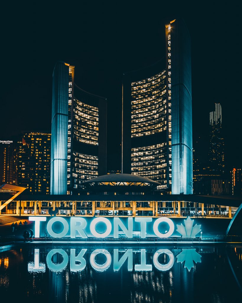 Toronto at night.