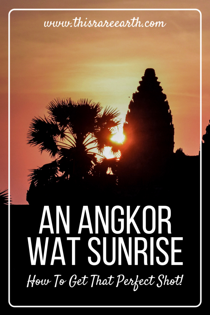 Ankor Wat in Sunrise of orange and Pink