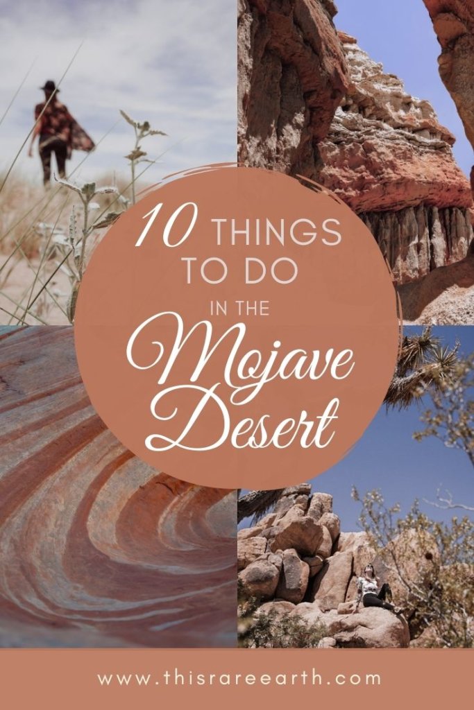 Ten things to do in Mojave Desert Pinterest Pin.