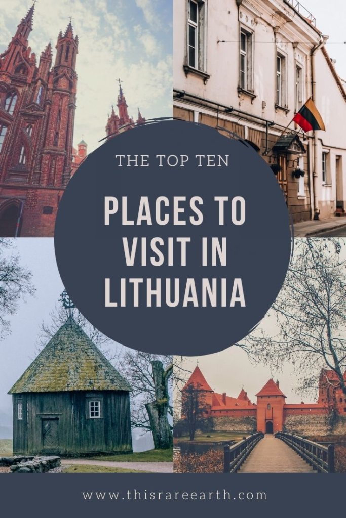 Top ten places to see in 
Lithuania!  Kernave, Trakai, St Anne's and Vilnius.