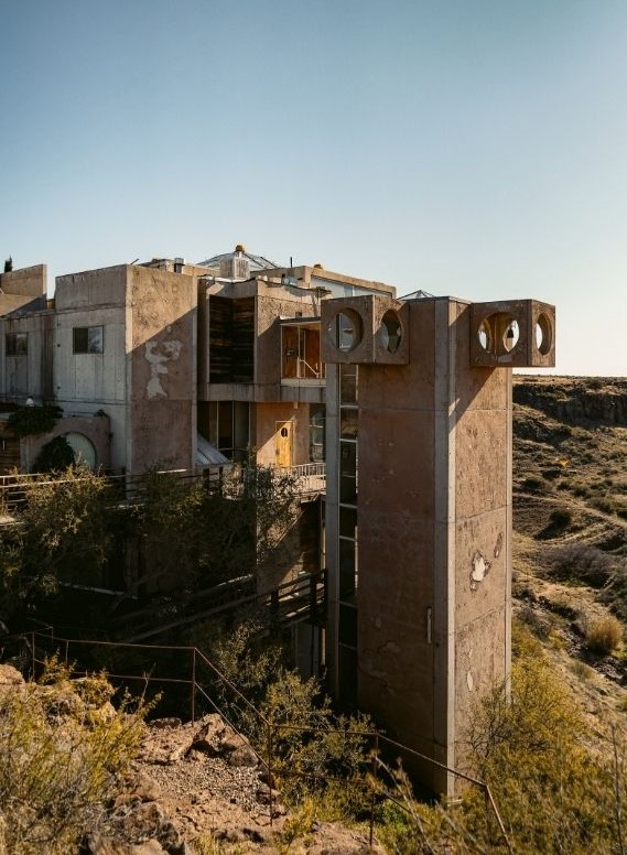 Arcosanti, as seen on the Phoenix to Sedona Drive.