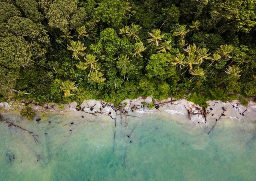 Costa Rica aerial view, where I was living abroad.