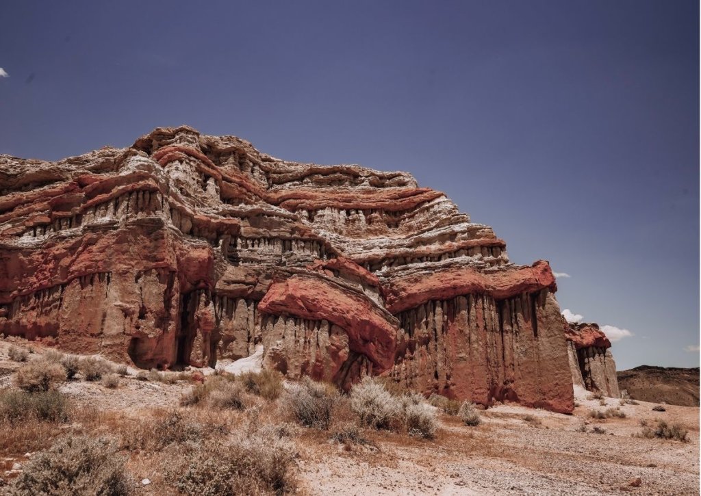 Camp near red cliffs - Unique Things to Do in California.