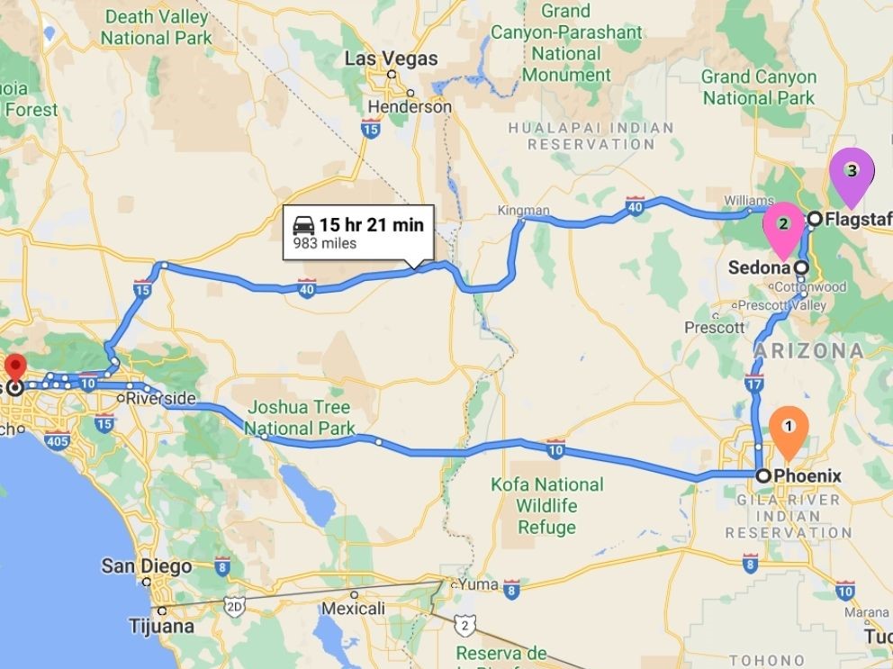 la road trip ideas