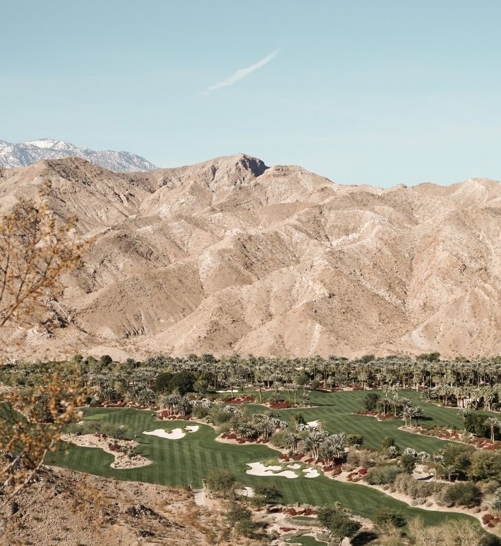 A green golf course on a Palm Springs Day Trip.