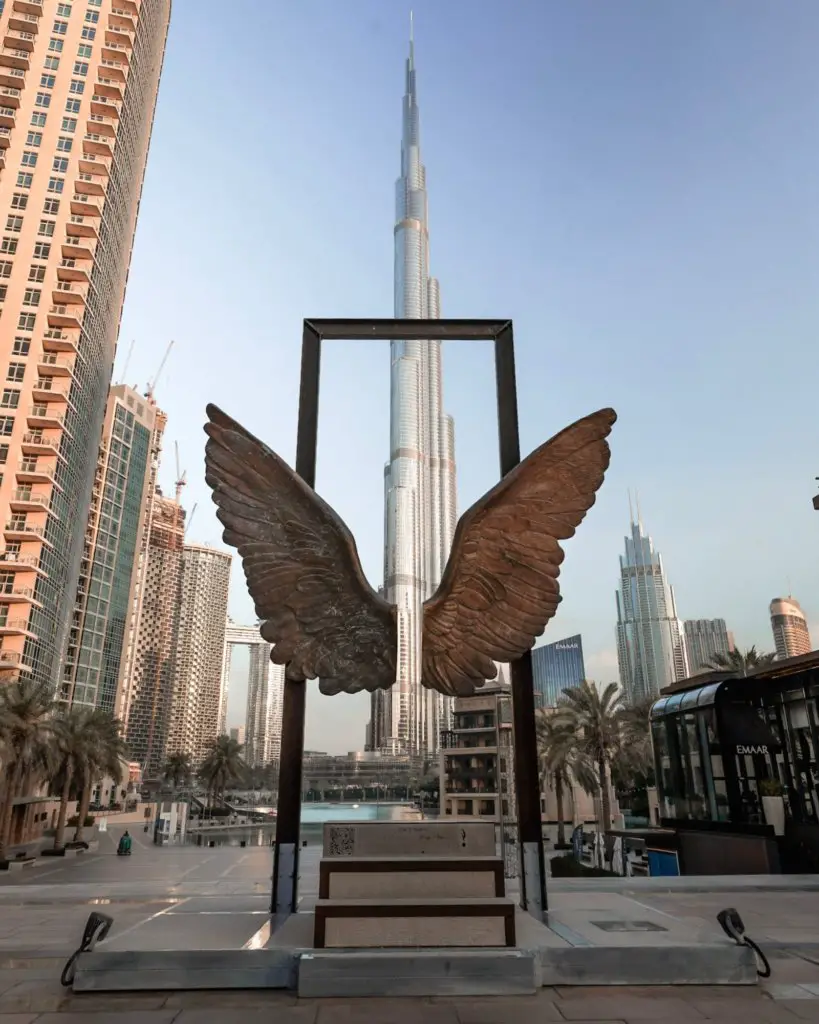A photo of the Wings of Mexico in Dubai at Burj Plaza.