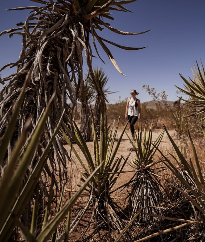 Unique Things to Do in California - Monica hiking two deserts in one day.