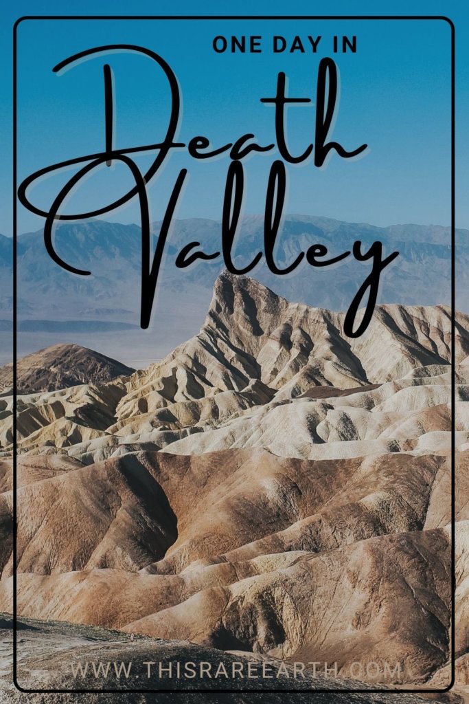 One Day in Death Valley pin featuring Zabriskie Point.