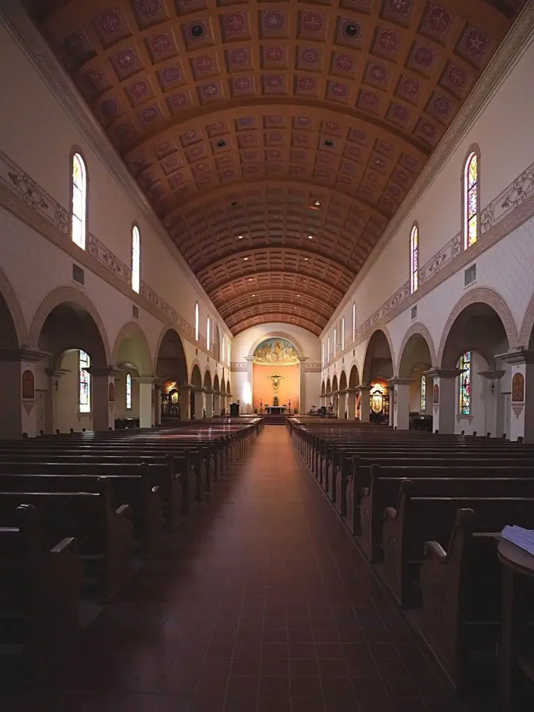 The interior of the Cathedral of St. Augustine in Tucson AZ.