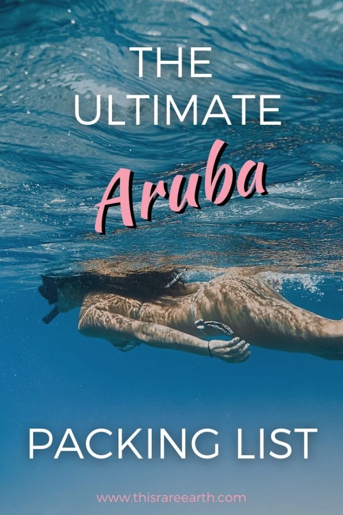 travel packing list for aruba