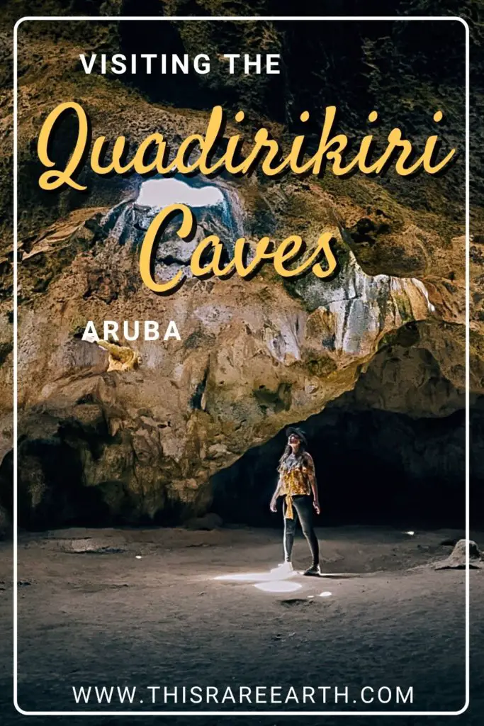 Visiting the Quadirikiri Cave, Aruba.