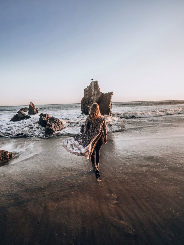 Jagged rocks on the Malibu coast - a must-see on your Southern California Bucket List!