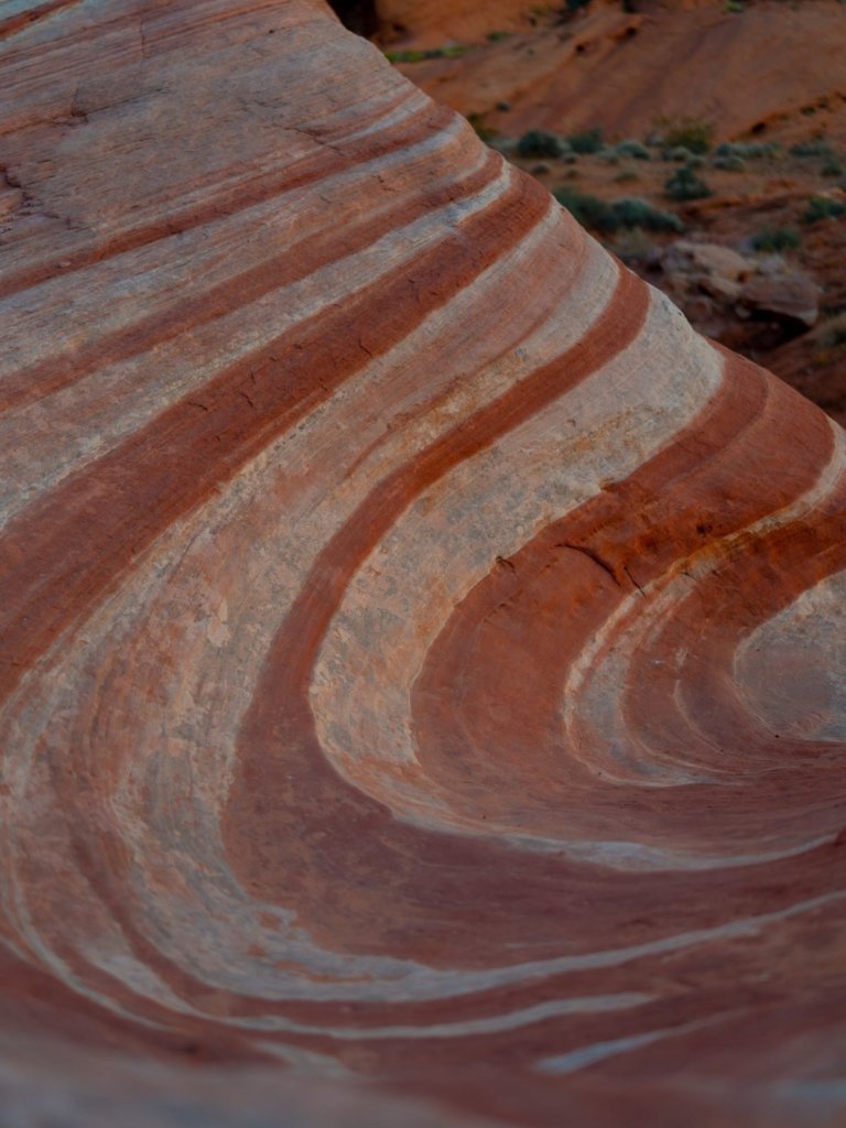 The Fire Wave rock formation in Nevada - an east weekend road trip from San Diego.