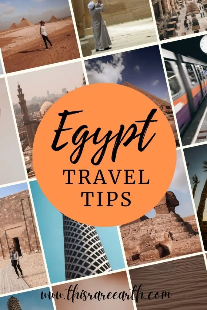 A Pin featuring images around Egypt - Egypt Travel Tips