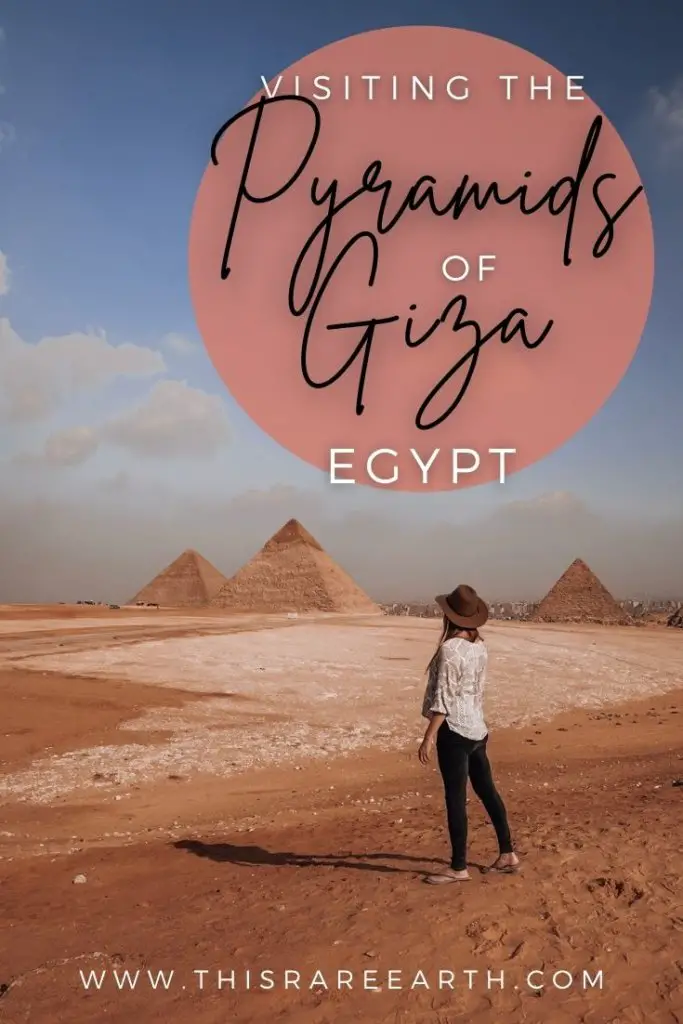 Visiting the Pyramids of Giza in Egypt pin.