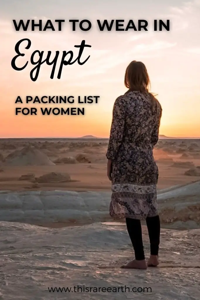 What to Where in Egypt - a packing list for women pin.