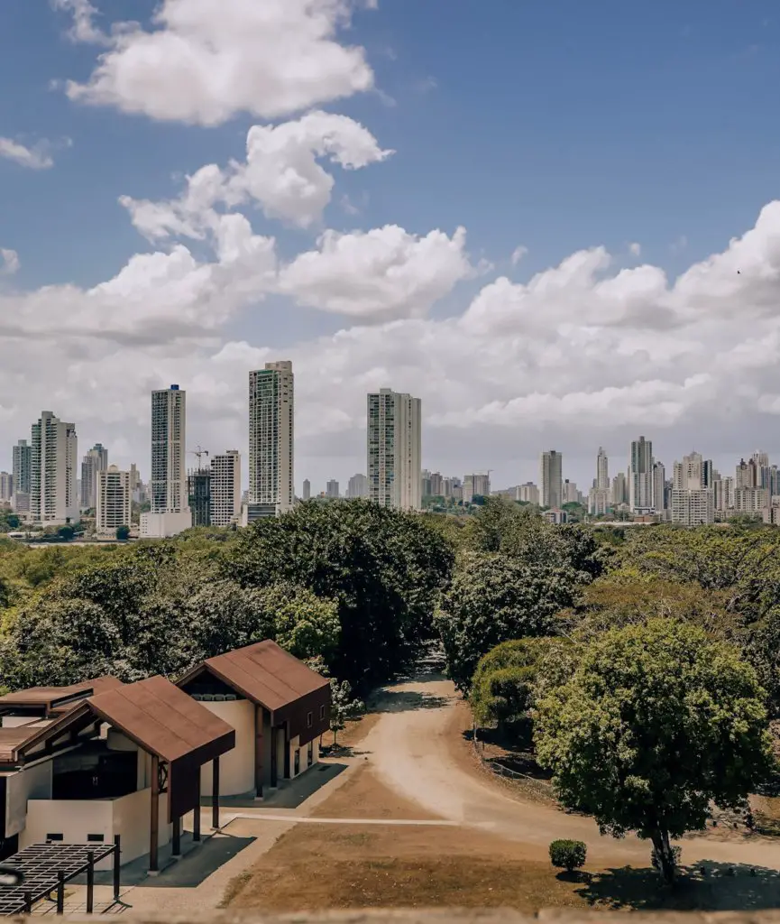 A view of the Panama City skyline - A Complete Panama Travel Guide.