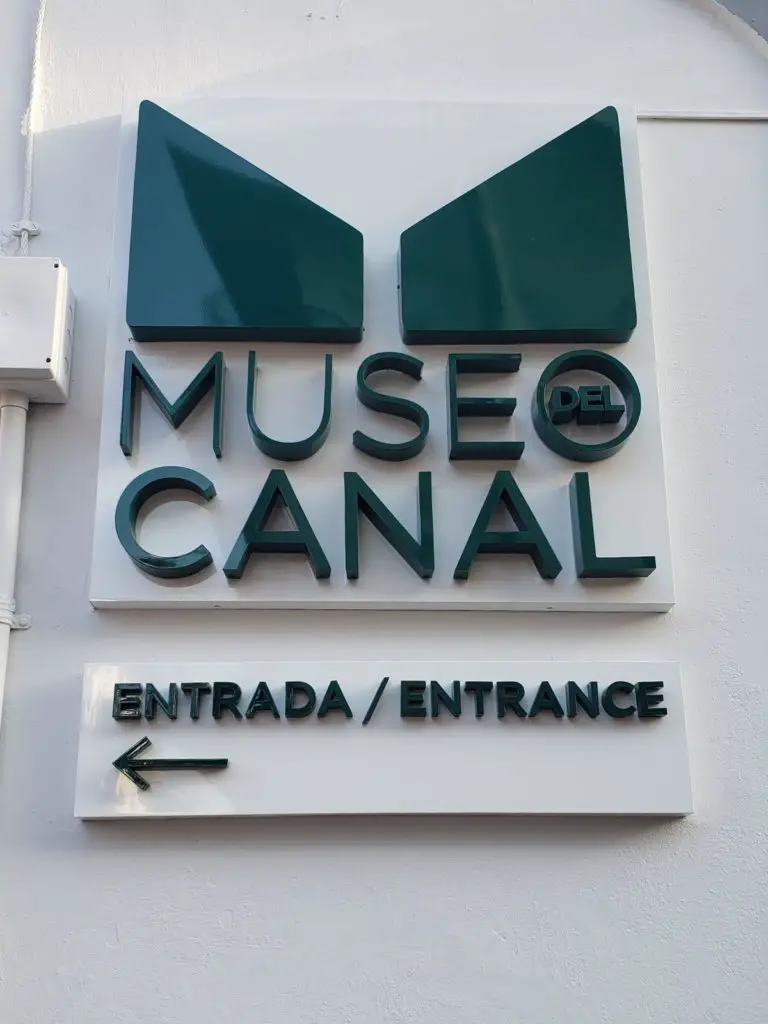 The Museo Canal's sign - an important stop before Visiting the Panama Canal Miraflores Locks.