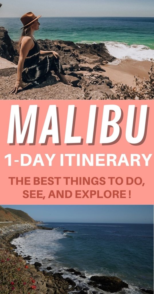 Malibu one day itinerary Pinterest pin.