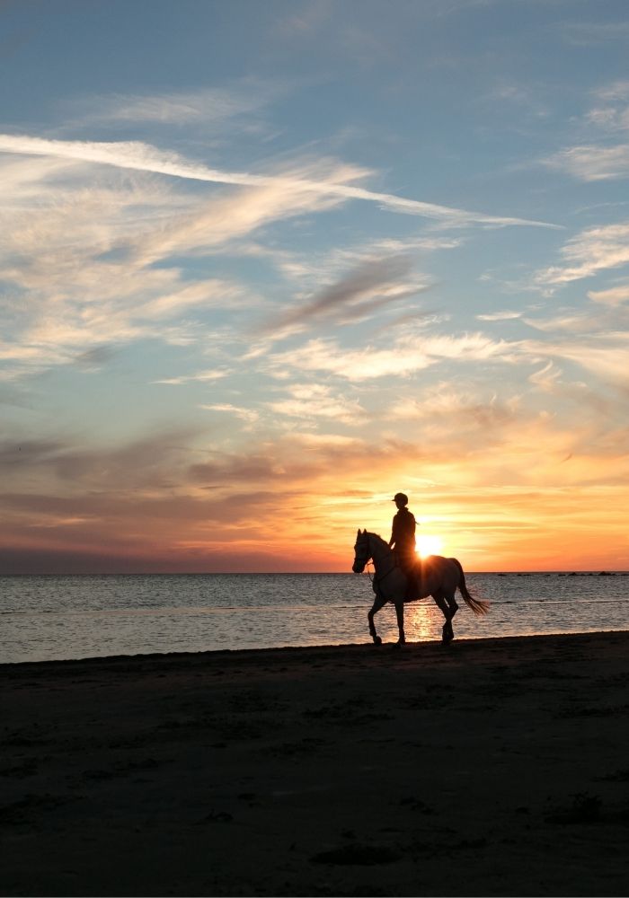 Horseback riding at sunset - one of the best Things to do in Cabo Mexico - Los Cabos.