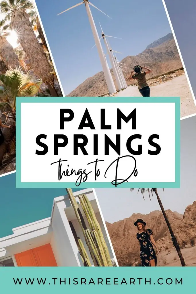 The best activities and things to do in Palm Springs Pinterest pin.