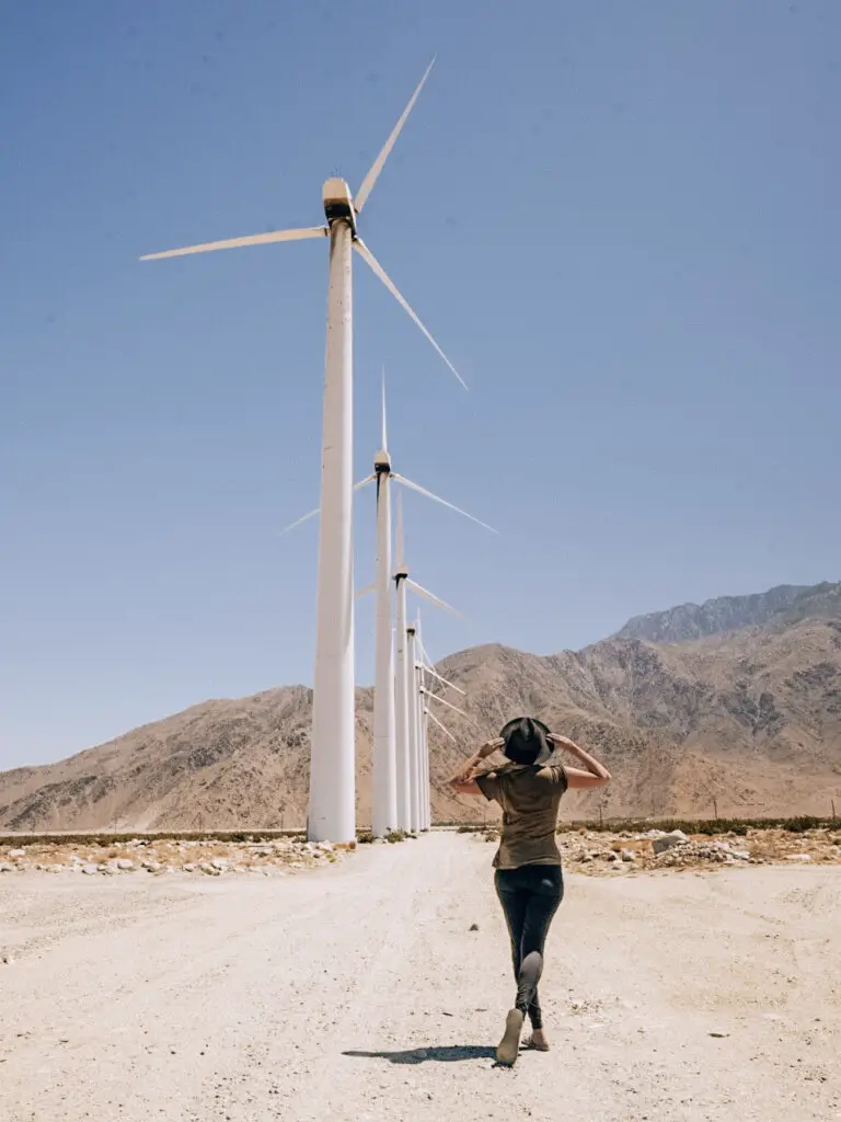Visiting the famous windmill farms, one of the best Palm Springs Activities and Things to Do.