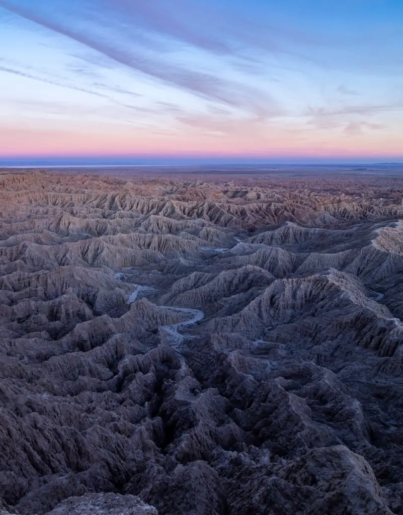 The Anza Borrego badlands - one of The Best Day Trips from Orange County, California.