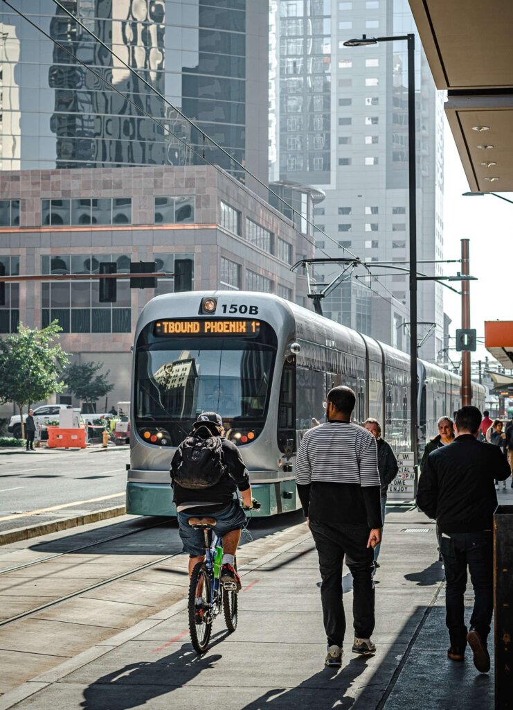 Public transportation in Phoenix - an easy way to get around the city and all of the things to do.