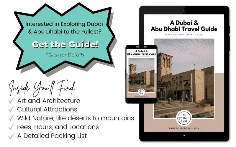 A Dubai and Abu Dhabi travel guide by This Rare Earth.