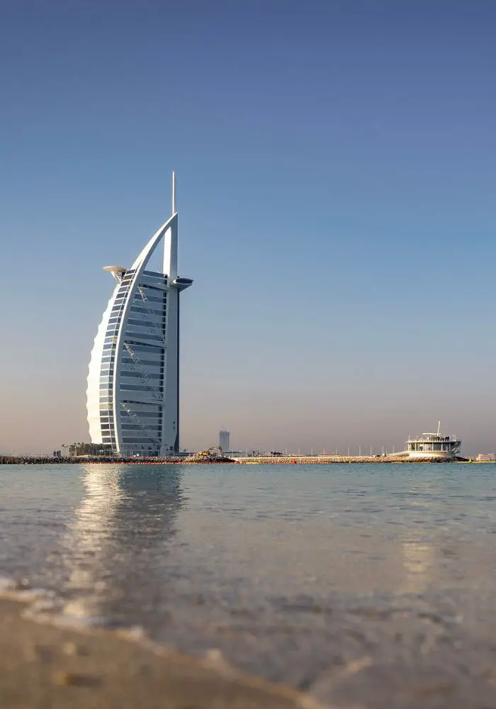 The famous Burj al Arab hotel onthe sea - Is It Safe to Travel to Dubai as a Solo Female?