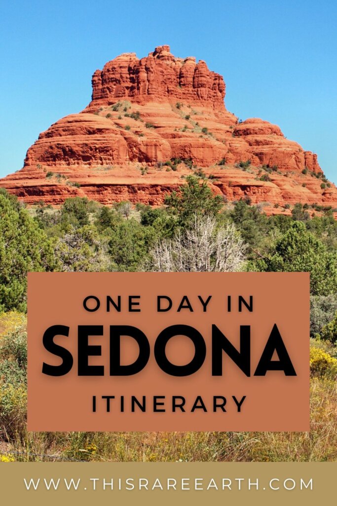 A One Day in Sedona Itinerary Pinterest pin.