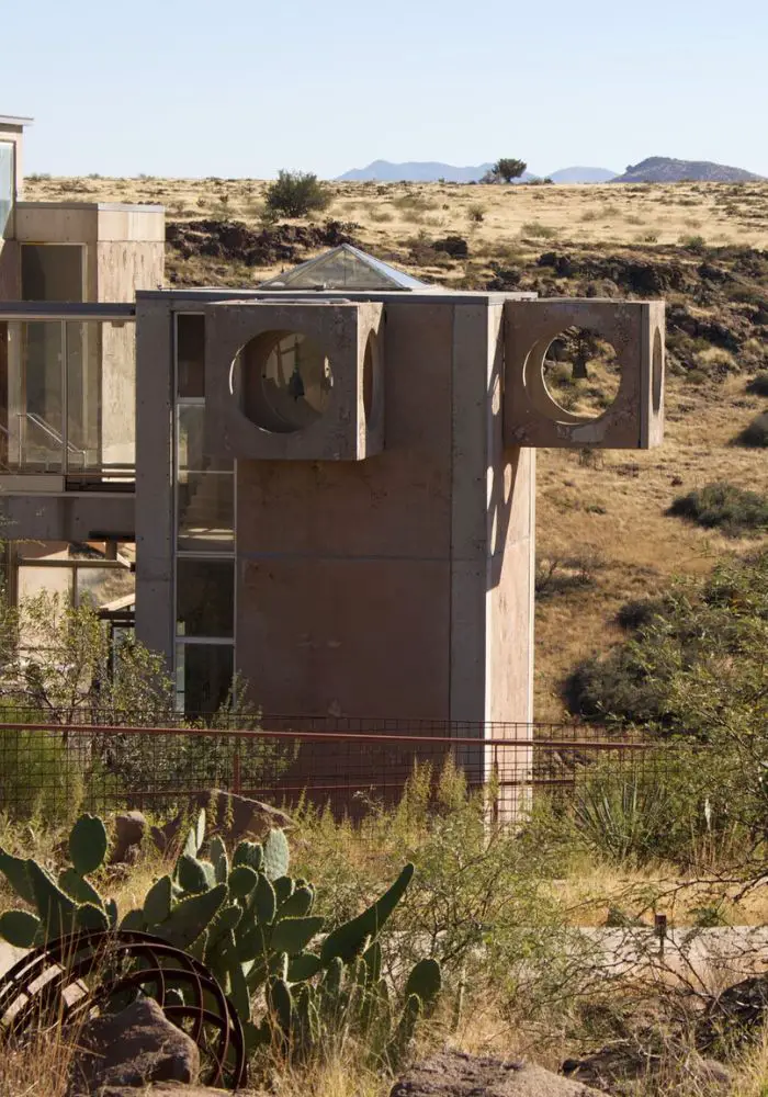 The architecture of Arcosanti, one of The Best Day Trips From Phoenix, Arizona.