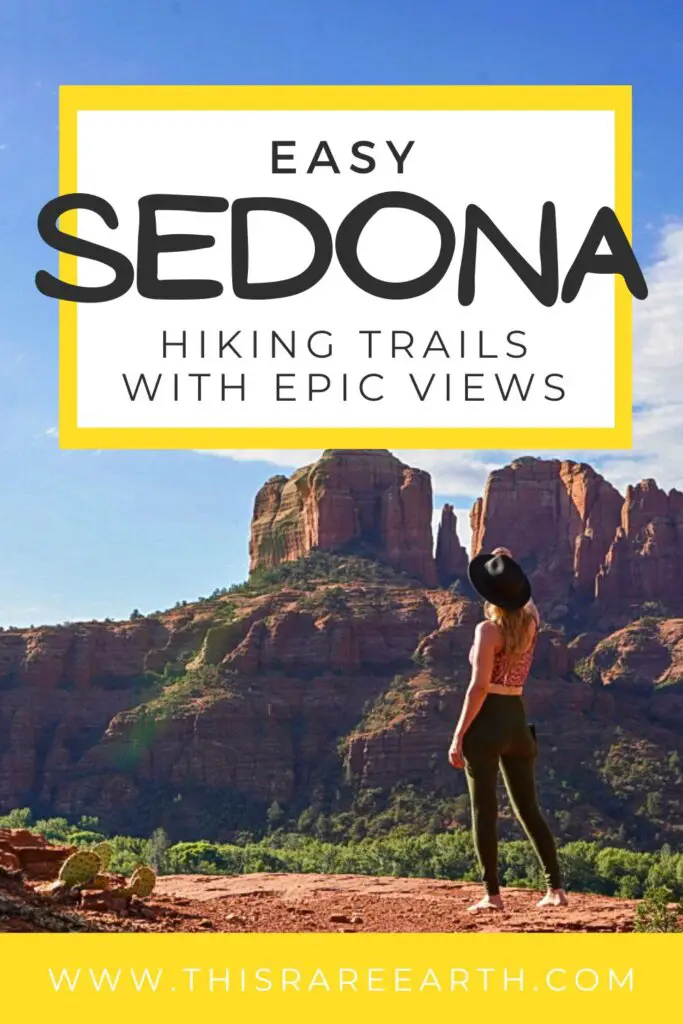 Easy Sedona Hikes With Epic Views Pinterest pin.
