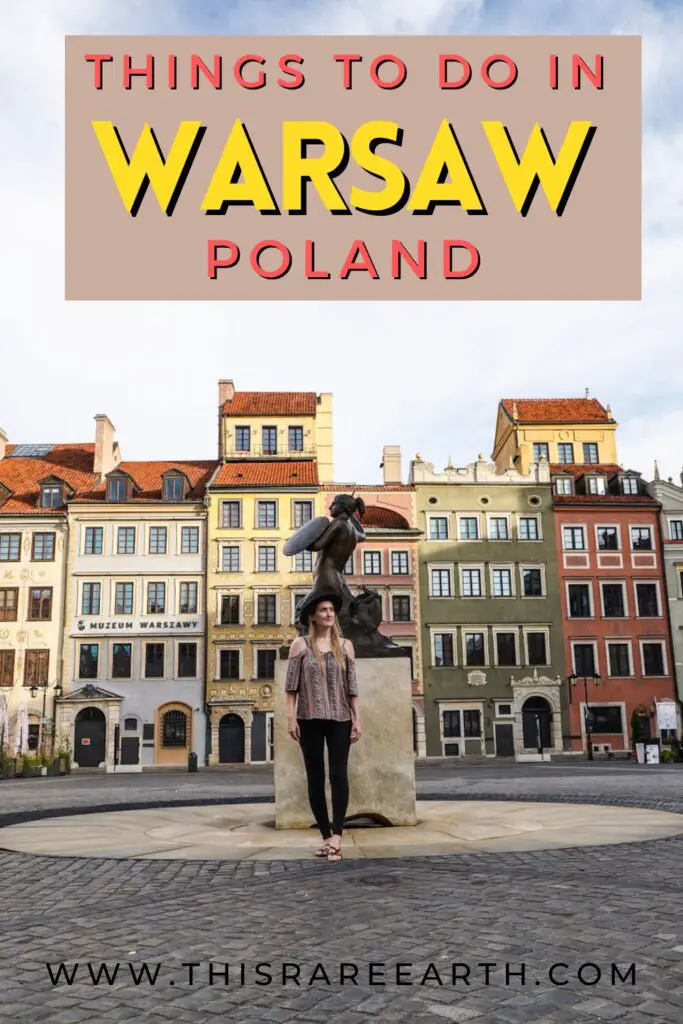 Fun Things to Do in Warsaw Pinterest pin.
