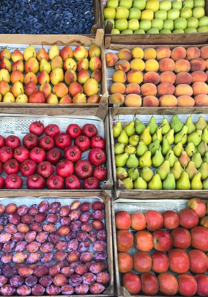 Fresh and vibrant fruits for sale - Things I Wish I Knew Before Visiting Armenia.