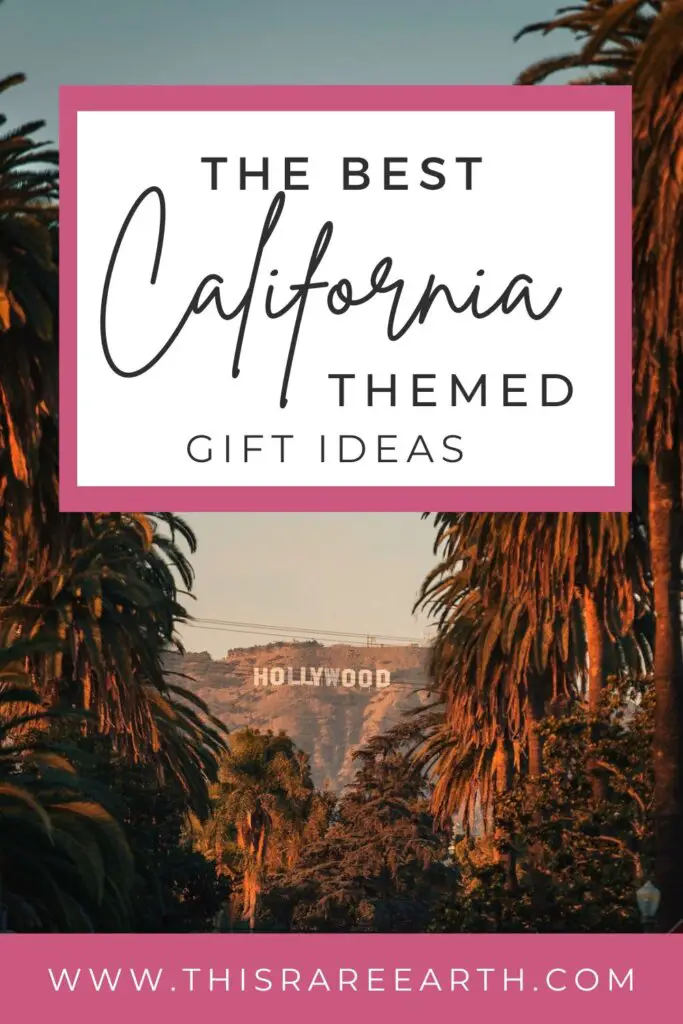 California themed gift ideas Pinterest pin.