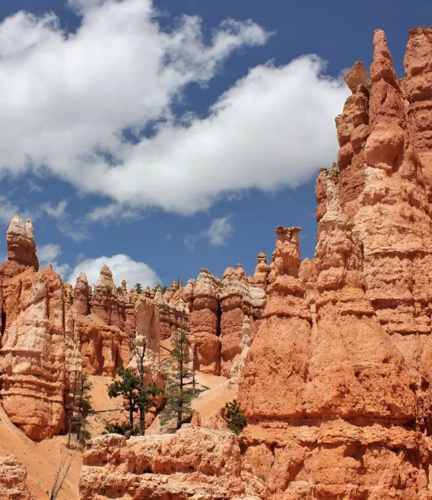 Bryce Canyon's orange rock formations'- one of the National Parks near Las Vegas.