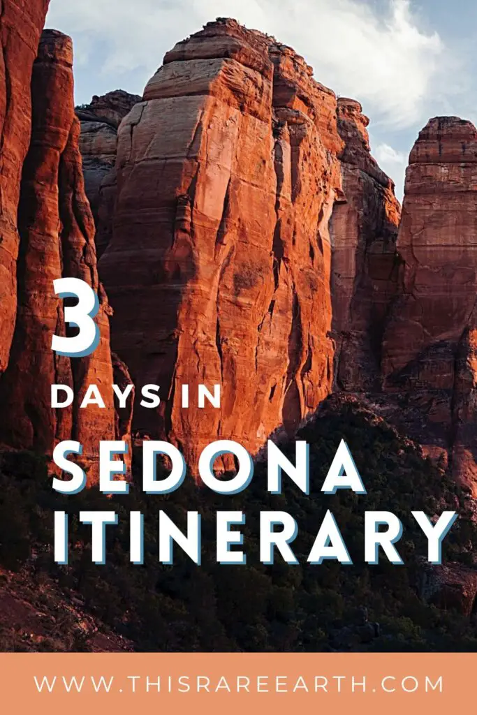 Sedona 3 Day Itinerary Pinterest pin.