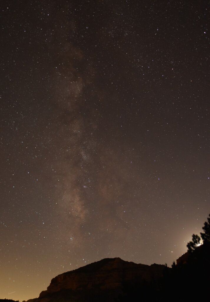 The desert sky ablaze with thousands of stars - a beautiful stop for this Sedona 3 Day Itinerary.