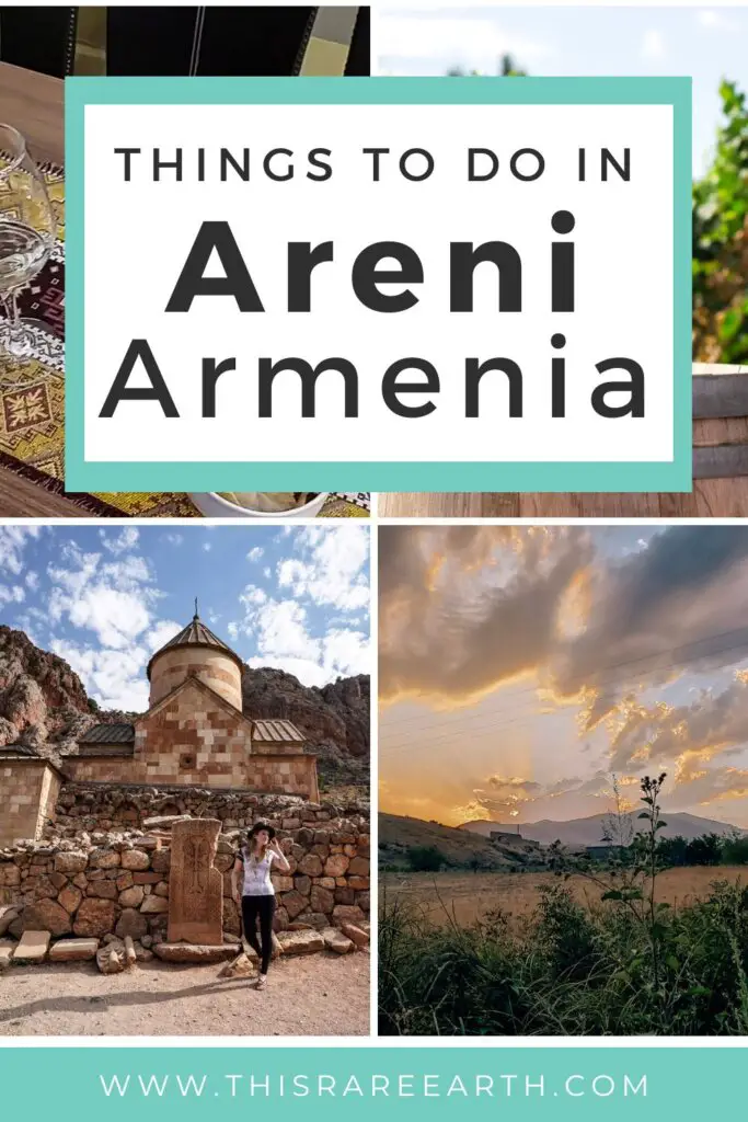 Things to Do in Areni, Armenia Pinterest pin.
