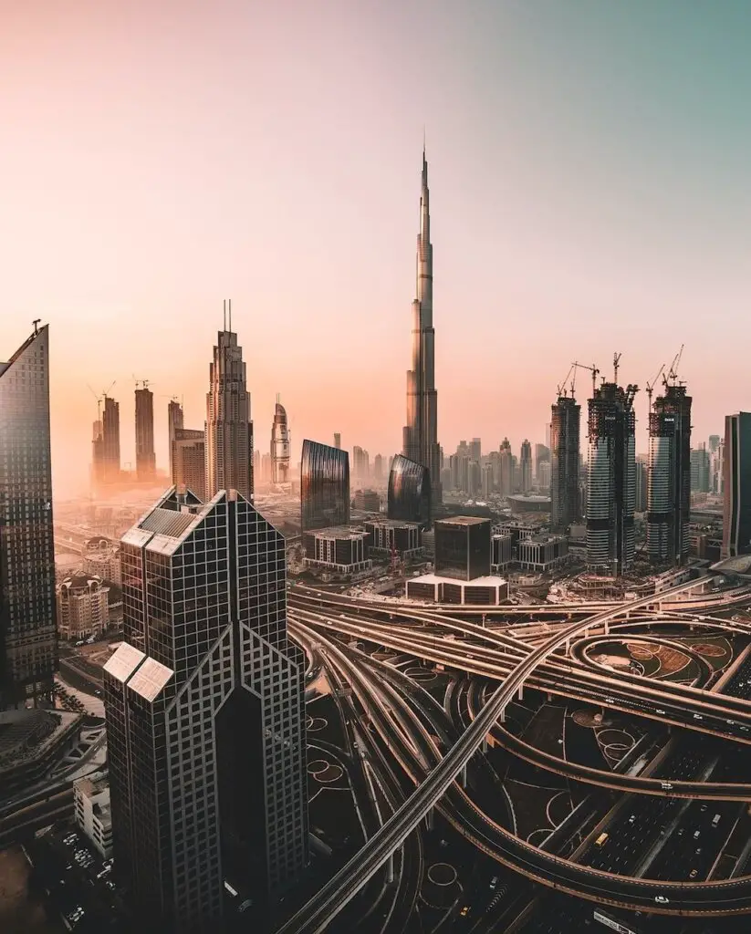 The iconic Dubai skyline - is Dubai a desert?