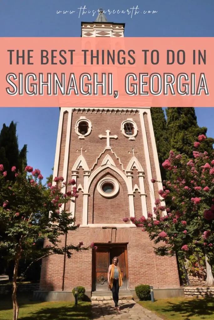 The Best Things to Do in Sighnaghi, Georgia Pinterest pin.