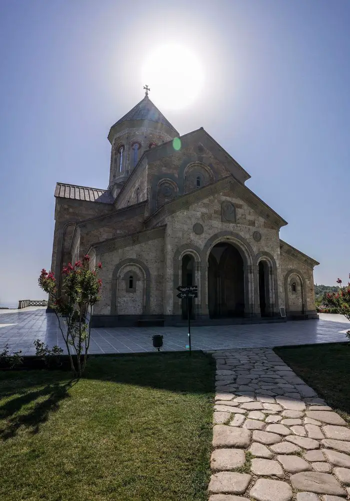 Visiting the Bodbe Monastery complex, one of the best Things to Do in Sighnaghi, Georgia.