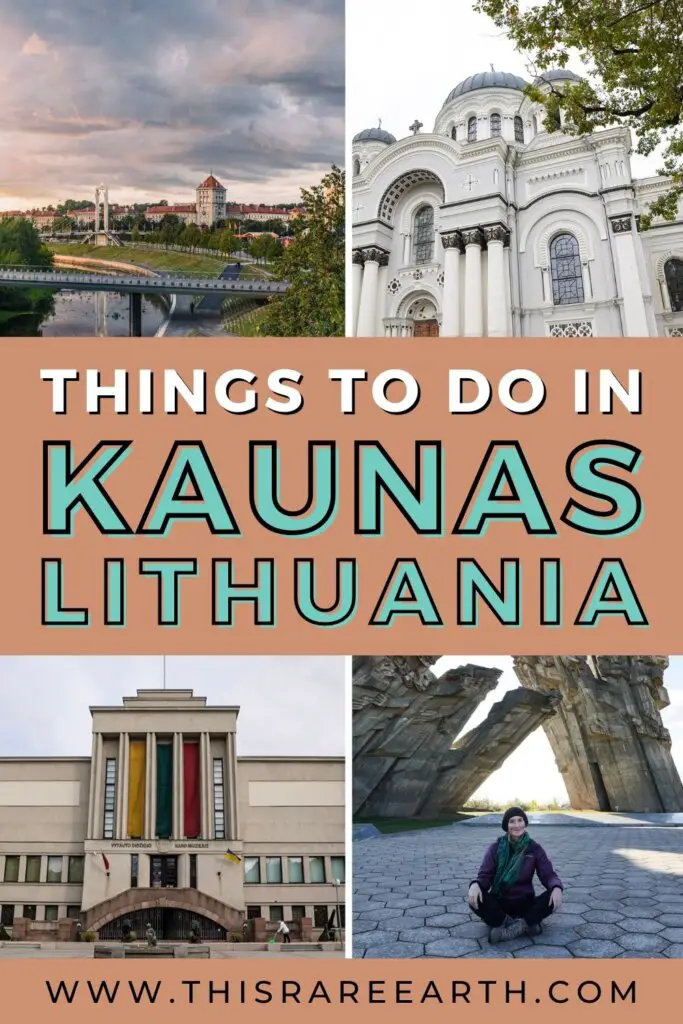 Things to do in Kaunas Lithuania Pinterest pin.