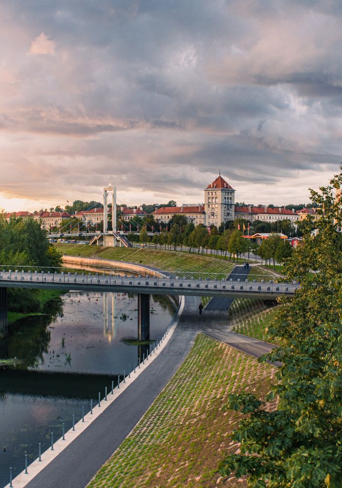 Sunset in Kaunas, Lithuania - Things to do in Kaunas Lithuania.