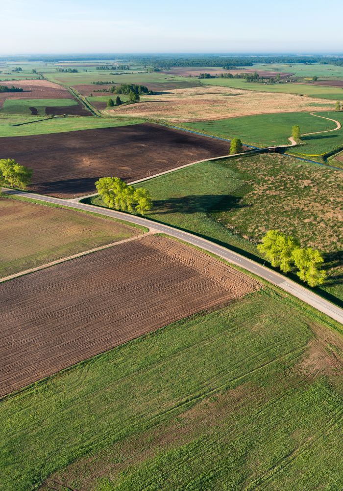 A Lithuanian farm from above - Interesting Facts about Lithuania.