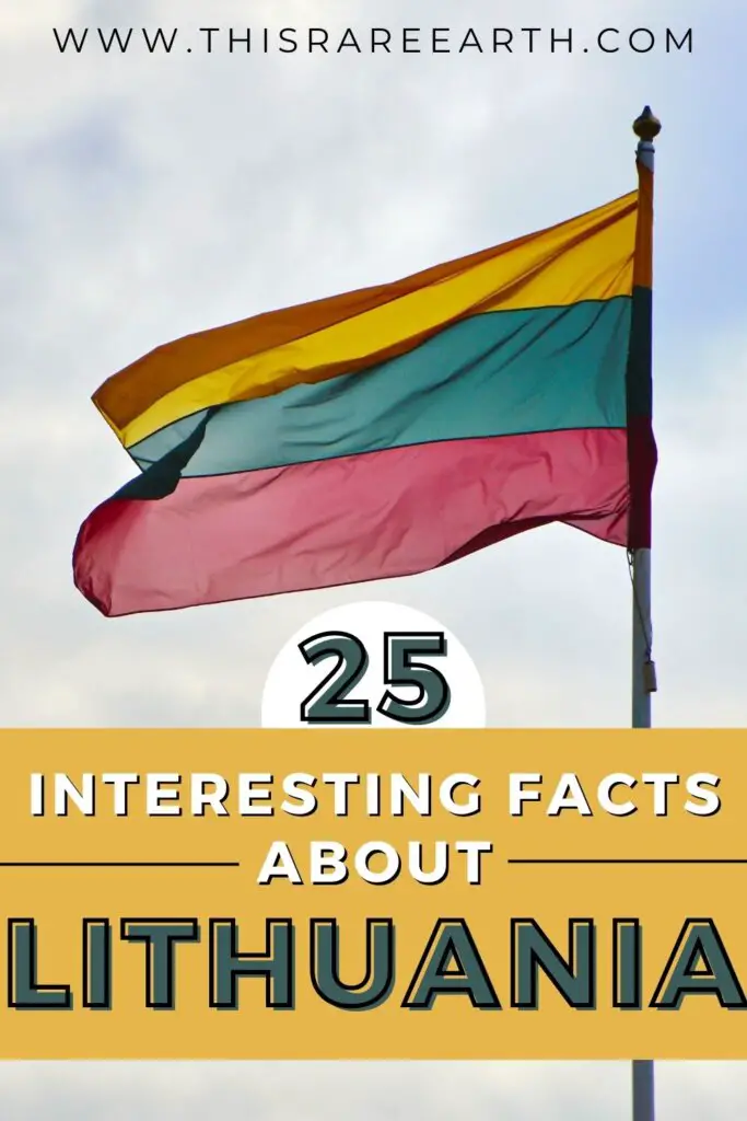 25 Interesting Facts about Lithuania Pinterest pin.