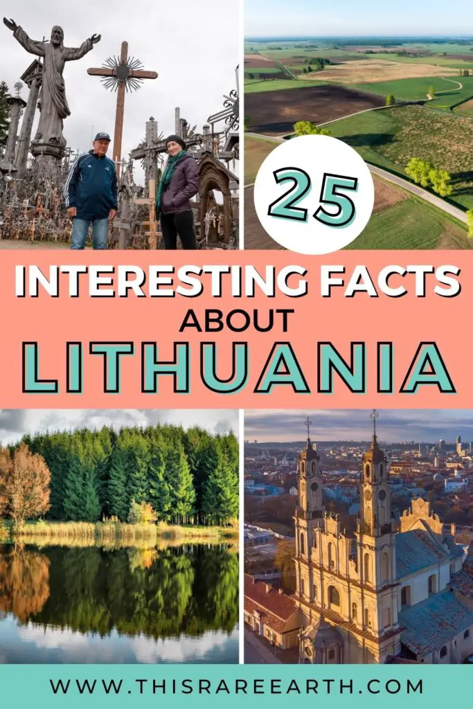 25 Interesting Facts about Lithuania Pinterest pin.